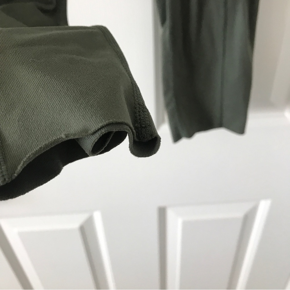 3/$15 Tough mode olive green workout Capri pants (P2) - Picture 9 of 9